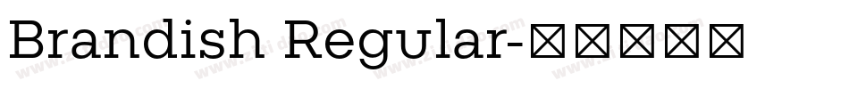 Brandish Regular字体转换